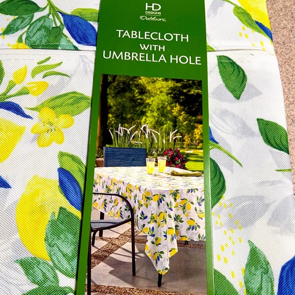Dining Hd Designs Oblong Patio Tablecloth With Umbrella Hole 6x84
